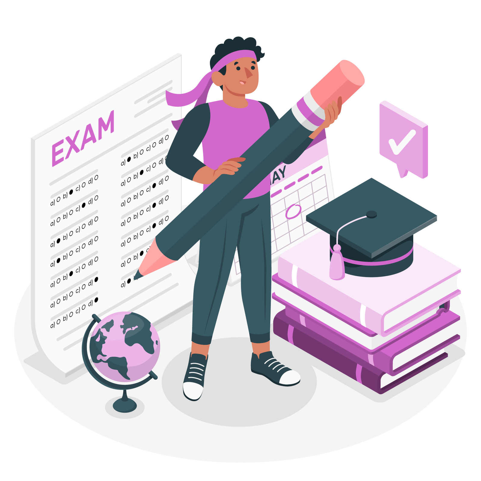 Exam structure and marking system