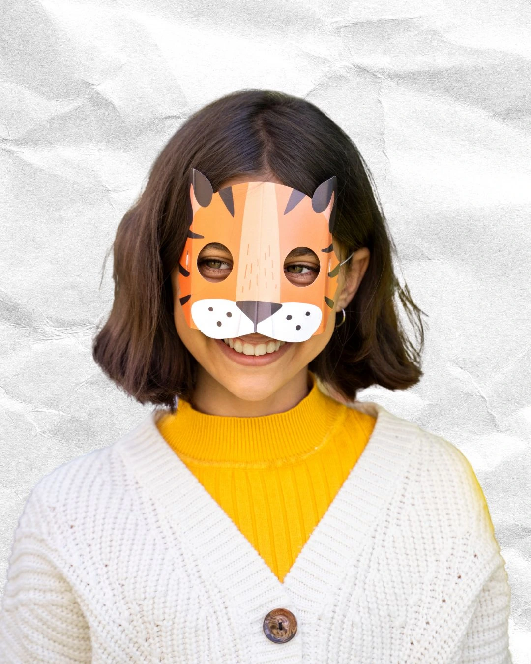 3D Animal Masks Paper craft ideas for kids with paper