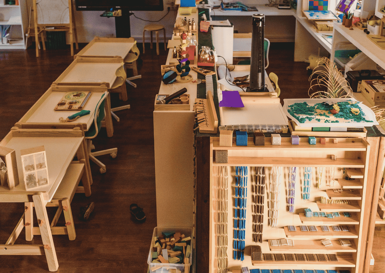 A Montessori classroom 