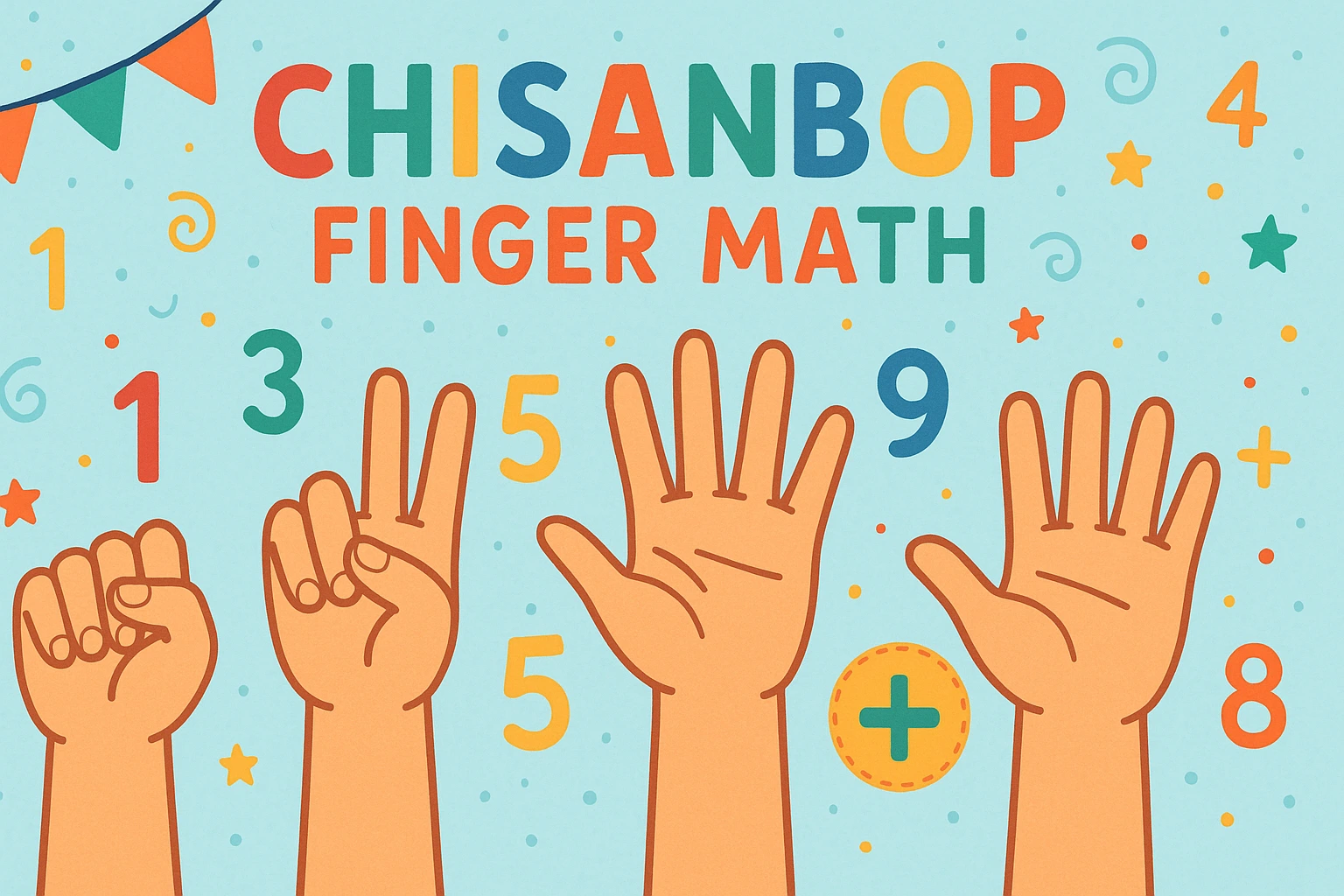Chisanbop Finger Math method for learning numbers and mental math using finger counting and visual cues.