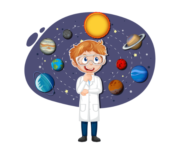 Illustrated image of a Astronomer