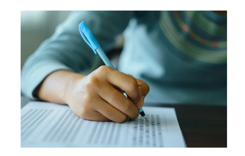 A student writing exam