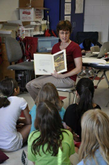 A teacher teaching his students 